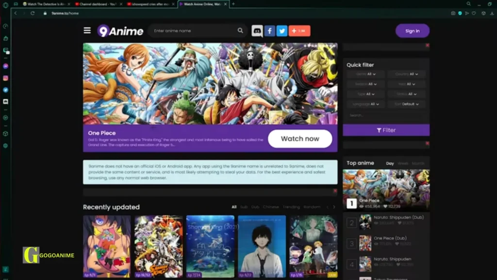 Features of the 9Anime App