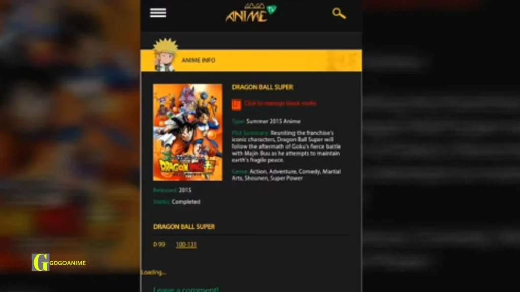 Features of the Gogoanime App